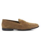 Suede Leather Yacht Loafers // Brown (39)