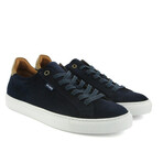Suede Leather Sneakers // Dark Blue (41)