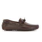 Pull Up Leather City Drivers // Dark Brown (39)