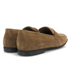 Suede Leather Yacht Loafers // Brown (39)