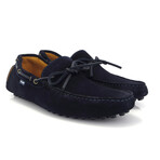 Suede Leather City Drivers // Dark Blue (40)