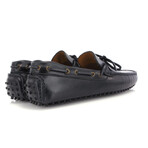 Pull Up Leather City Drivers // Navy Blue (39)