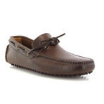 Pull Up Leather City Drivers // Dark Brown (39)