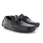 Pull Up Leather City Drivers // Navy Blue (39)