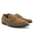 Suede Leather Yacht Loafers // Brown (39)