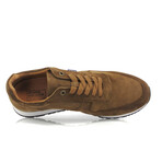 Suede Leather Sneakers // Taupe (40)