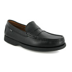Smooth Leather Penny Loafers // Black (39)