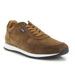 Suede Leather Sneakers // Taupe (40)