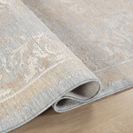 Turkish Amboise L. Blue Area Rug (2' 2"  X 8' 0")