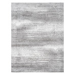 Turkish Shaggy Grey Area Rug // 4' 9'' X  7' 0''