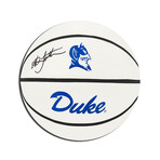 Christian Laettner // Duke Blue Devils // Signed Rawlings White Logo Basketball
