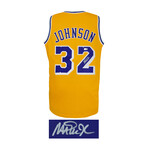 Magic Johnson // Gold T/B Custom Basketball Jersey