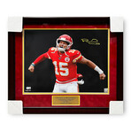 Patrick Mahomes // Kansas City Chiefs // Autographed Photograph + Framed // Scream