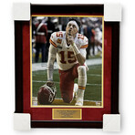 Patrick Mahomes // Kansas City Chiefs // Autographed Photograph + Framed // Kneel Up