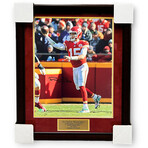 Patrick Mahomes // Kansas City Chiefs // Autographed Photograph + Framed // Side Throw