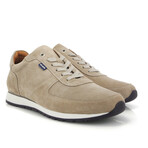 Suede Leather Sneakers // Sand (40)