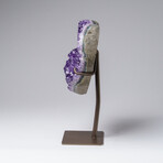 Genuine Amethyst Crystal Cluster Heart on Stand from Brazil // 2.5 lbs