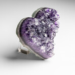 Genuine Amethyst Crystal Cluster Heart from Uruguay // 279 g