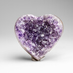 Genuine Amethyst Crystal Cluster Heart from Uruguay // 283 g