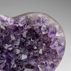 Genuine Amethyst Crystal Cluster Heart from Uruguay // 283 g