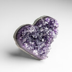 Genuine Amethyst Crystal Cluster Heart from Uruguay // 279 g