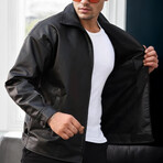 Bomber PU Jacket // Black (S)