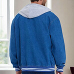Varsity Denim Jacket // Blue (S)