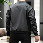 Oversize PU Jacket // Black (S)