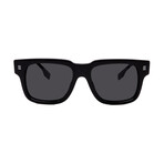Men's // Burberry BE4394F 300187 Square Sunglasses // Black + Dark Gray
