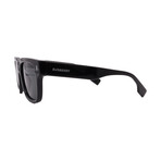 Men's // Burberry BE4394F 300187 Square Sunglasses // Black + Dark Gray