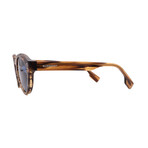 Men's // Burberry BE4404F 409680 Square Sunglasses // Brown + Dark Blue