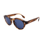 Men's // Burberry BE4404F 409680 Square Sunglasses // Brown + Dark Blue