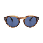 Men's // Burberry BE4404F 409680 Square Sunglasses // Brown + Dark Blue