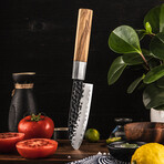 Kenji Japanese Damascus Kitchen Knife Set // Set of 5