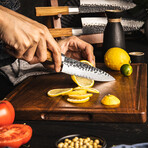 Kenji Japanese Damascus Kitchen Knife Set // Set of 5