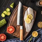 Kenji Japanese Damascus Kitchen Knife Set // Set of 5