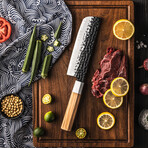Kenji Japanese Damascus Kitchen Knife Set // Set of 5