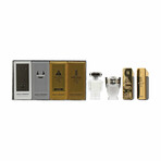 Mens Fragrance // Paco Rabanne // Set Mins One Million Elixir Parfum Intense + One Million+ Invictus+ Phantom // 0.17 oz (Mens Fragrance)