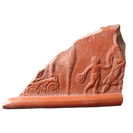 5th Century Ancient Roman Fragment // Achilles Scene