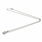 Chopard // 18k White Gold Happy Diamond Pendant Necklace // 17" // Store Display