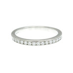 Tiffany & Co. // Platinum Channel Setting Half Eternity Diamond Ring // Ring Size: 7.5 // Store Display