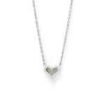 Tiffany & Co. // Platinum Sentimental Heart Extra Mini Diamond Pendant Necklace // 16.14" // Store Display