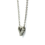 Tiffany & Co. // Platinum Sentimental Heart Extra Mini Diamond Pendant Necklace // 16.14" // Store Display