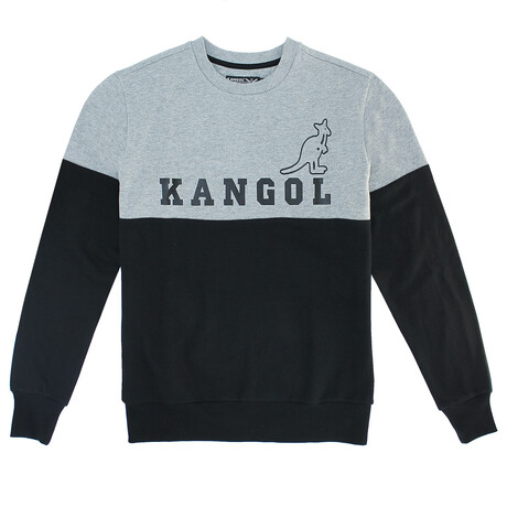 Kangol Clay Courts Popover Crewneck Fleece // Black (S)