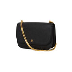 Tory Burch // Emerson E/W Flap Adjustable Shoulder Bag (Black)