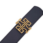 Tory Burch // Reversible Britten Logo Belt 1.5" (XS)