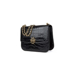 Tory Burch // Britten Embossed Medium Adjustable Shoulder Bag (Black)