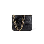 Tory Burch // Britten Embossed Medium Adjustable Shoulder Bag (Black)