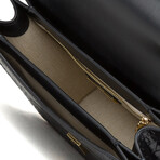 Tory Burch // Britten Embossed Medium Adjustable Shoulder Bag (Black)