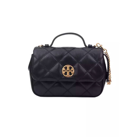 Tory Burch // Willa Mini Top Handle Handbag (Black)